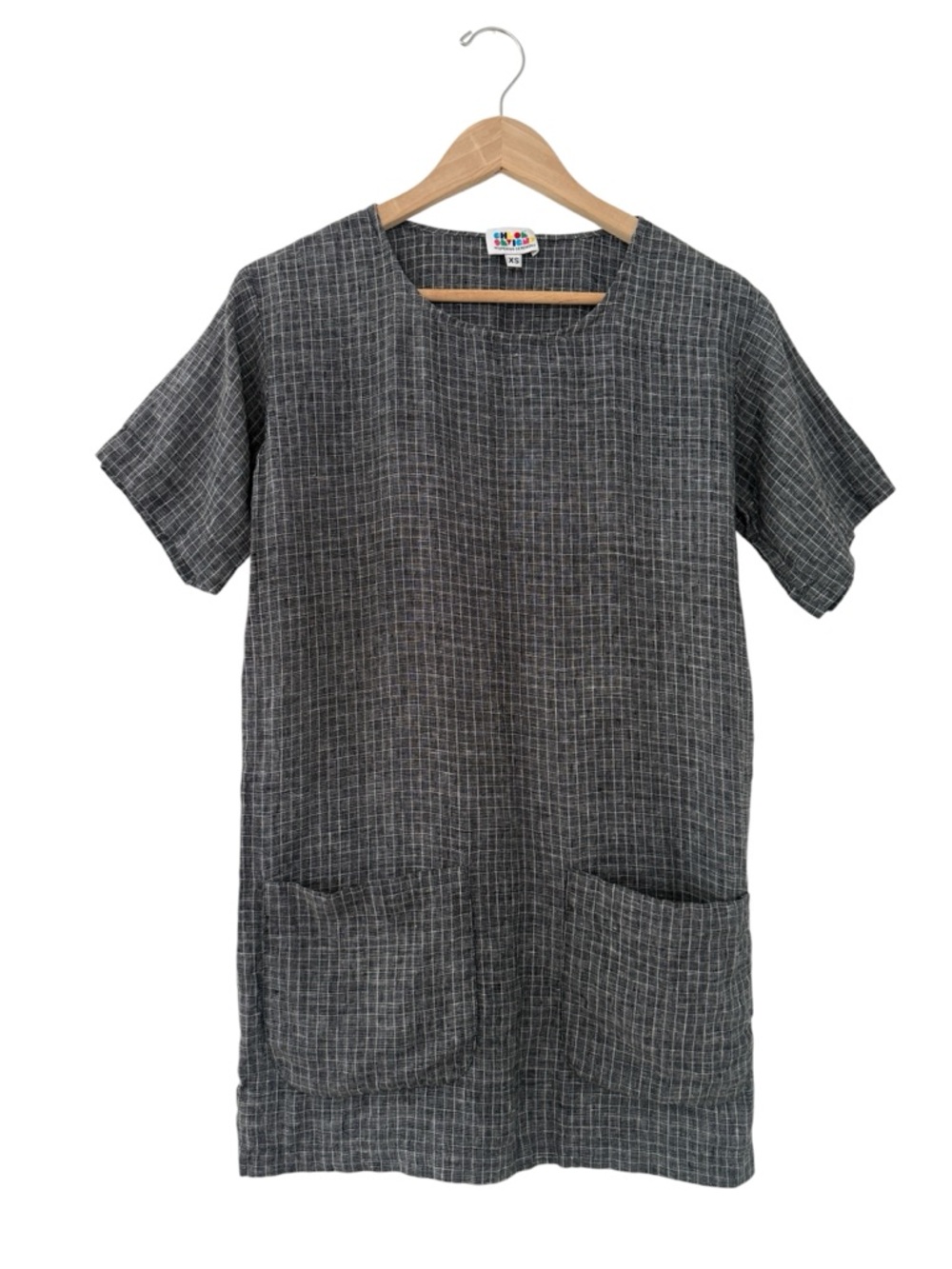 Opening Ceremony x Chloë Sevigny Linen Textured Pocket Dress Charcoal XS
